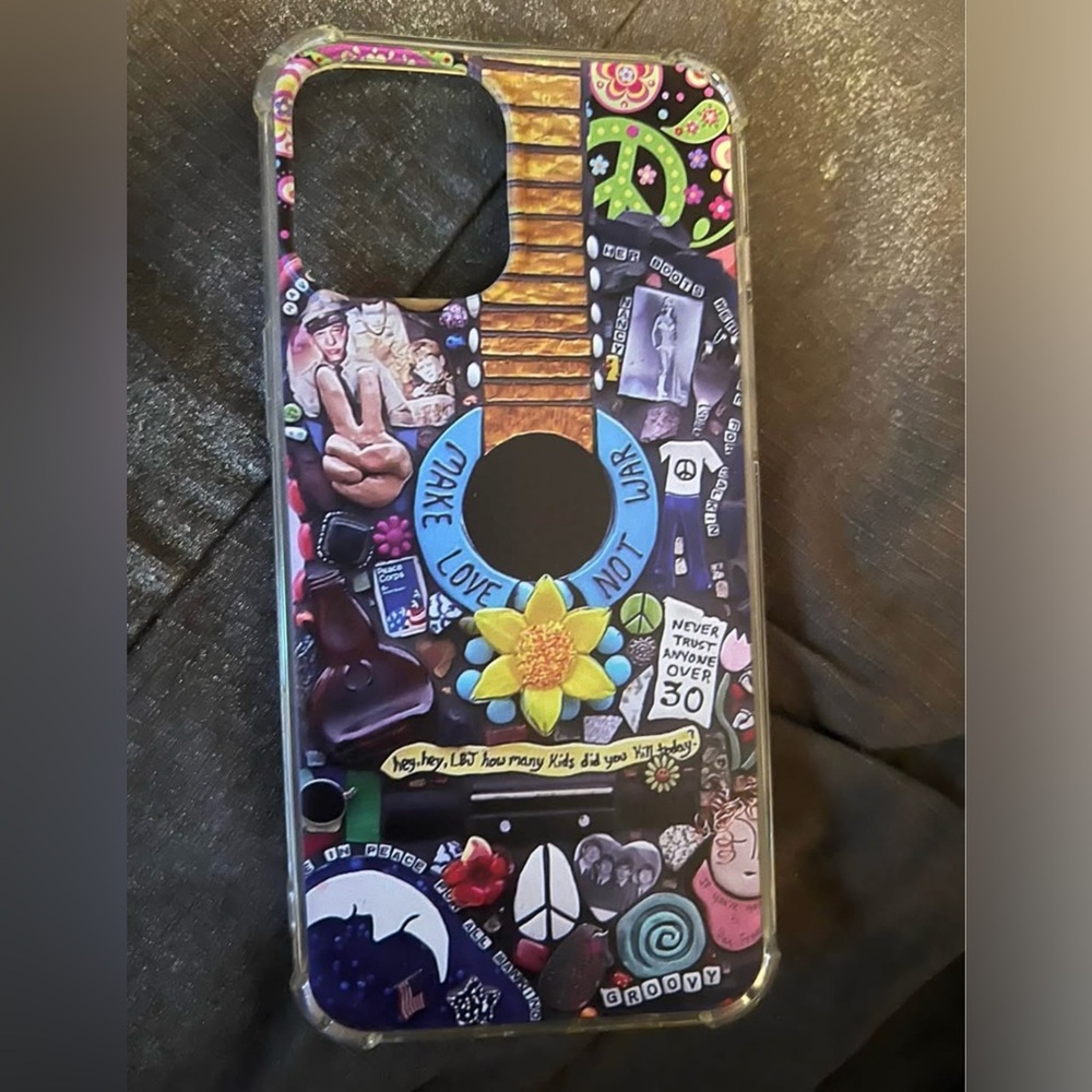Apple Blue and Yellow Artistic Phone Case